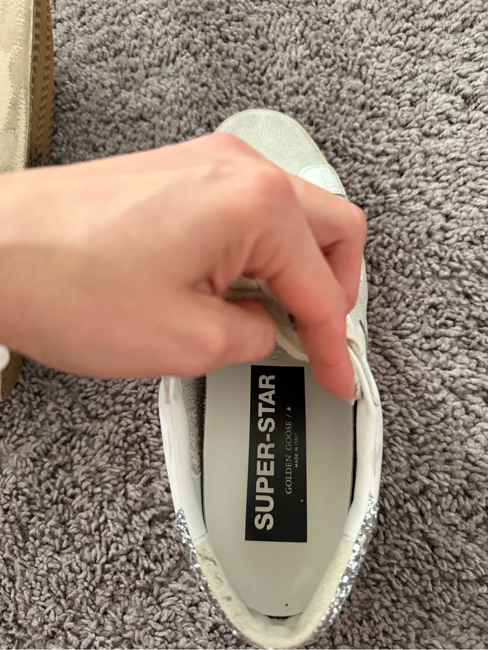 Golden Goose Super-Star white silver sneaker